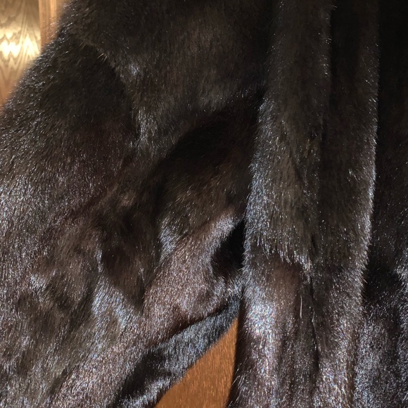 Full pelt, full-length 100% ranch mink coat - Picture 4 of 8